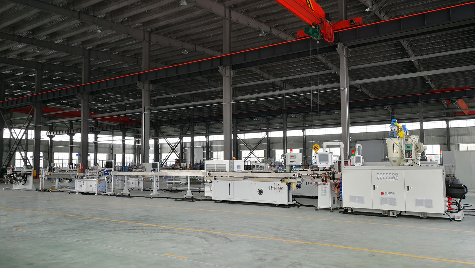 Full Servo Drive PA/PU Tube High Speed Extrusion Line Commissioning