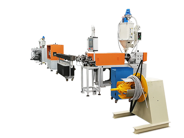 Steel Wire Steel Strand  Metal Corrugated Pipe Compensation Chain Coating Extrusion Line